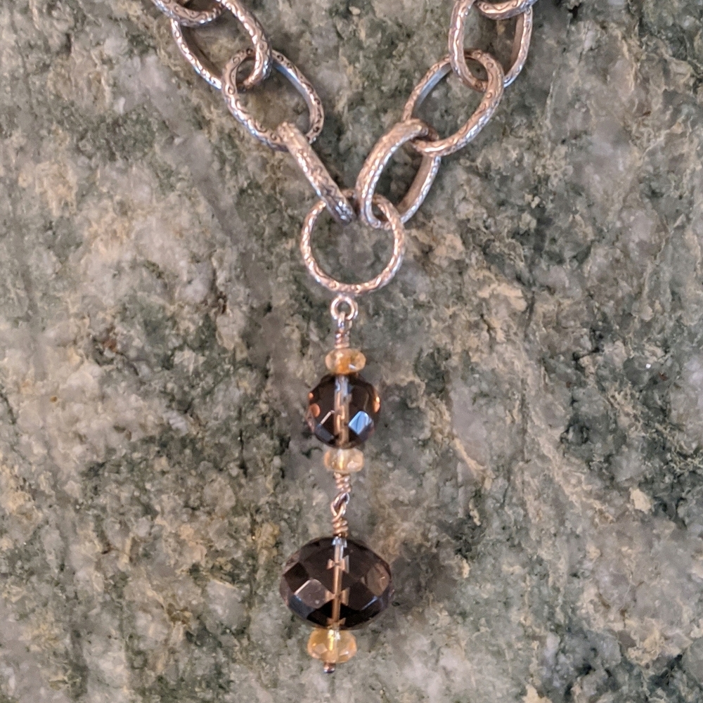Silpada Smokey Quartz Necklace - Picture 3 of 6